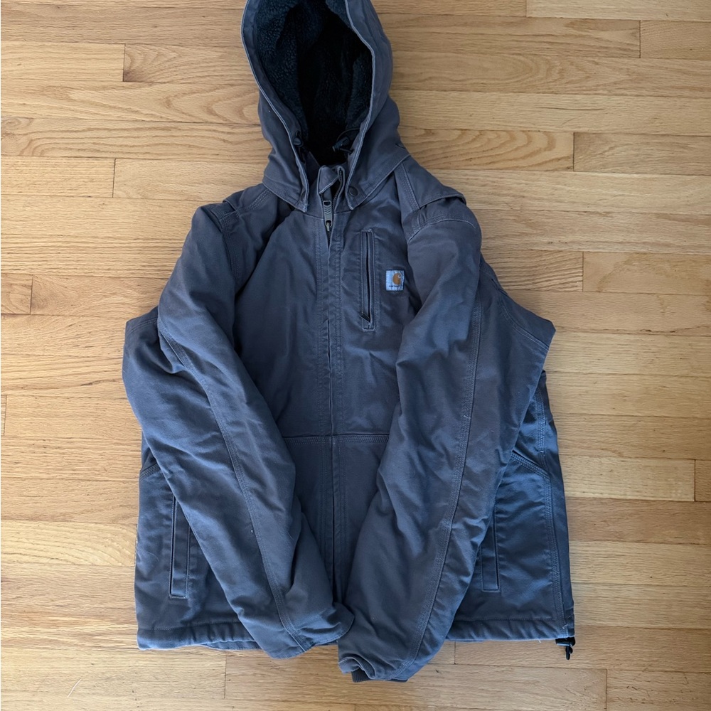 Carhartt Women's Hooded Jacket in Dark Gray